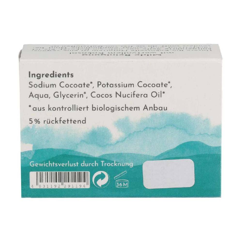 oelmuehle-solling Coconut Soap Bar by Baensch for skin & hair, fragrance free Super Rabatt