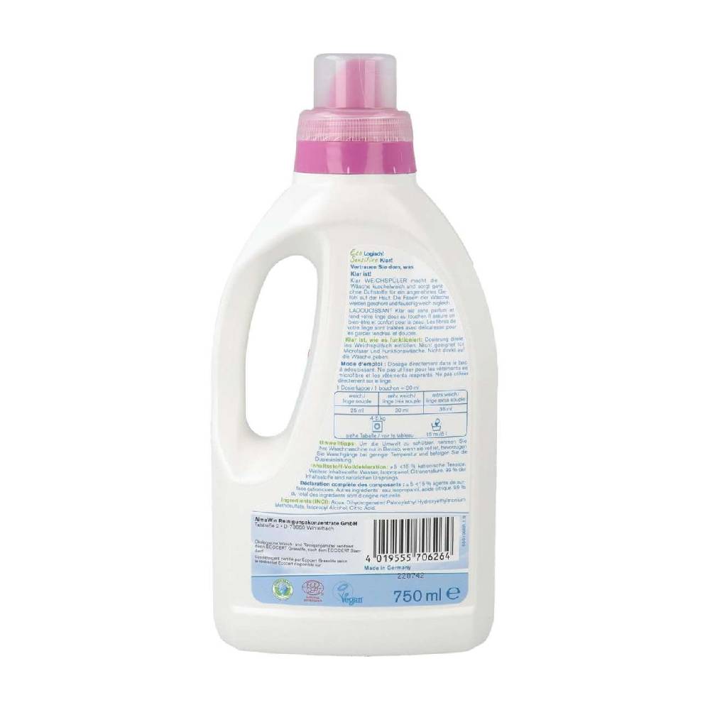 klar Sensitive Fabric softener without fragrances & vegan Top Angebot