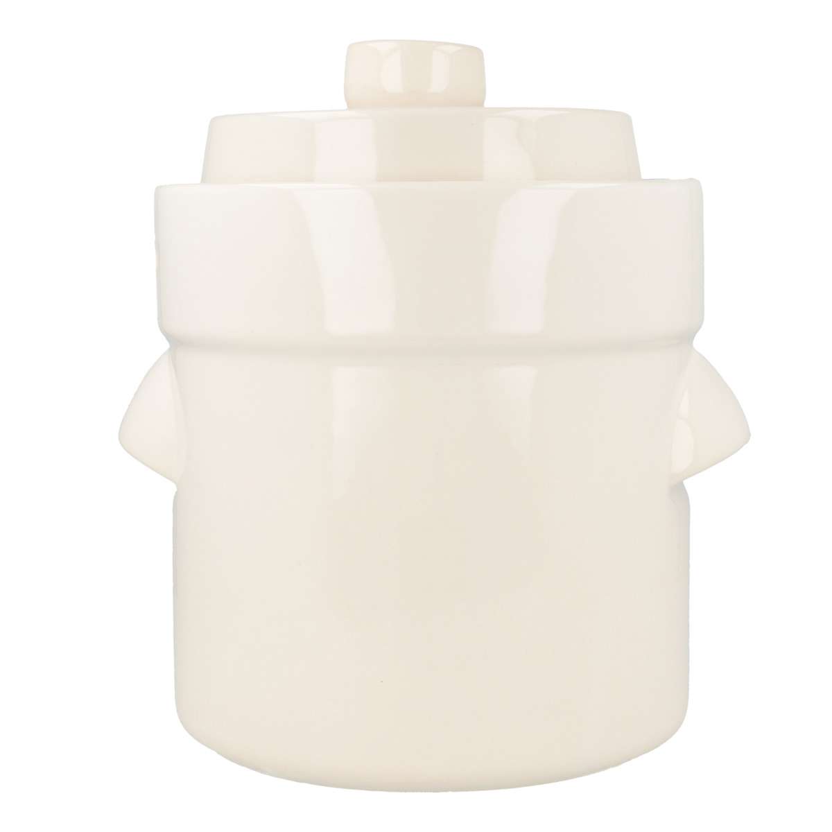 purenature PureNature rum pot/fermenting pot straight, with stone, cream colored Tiefpreis