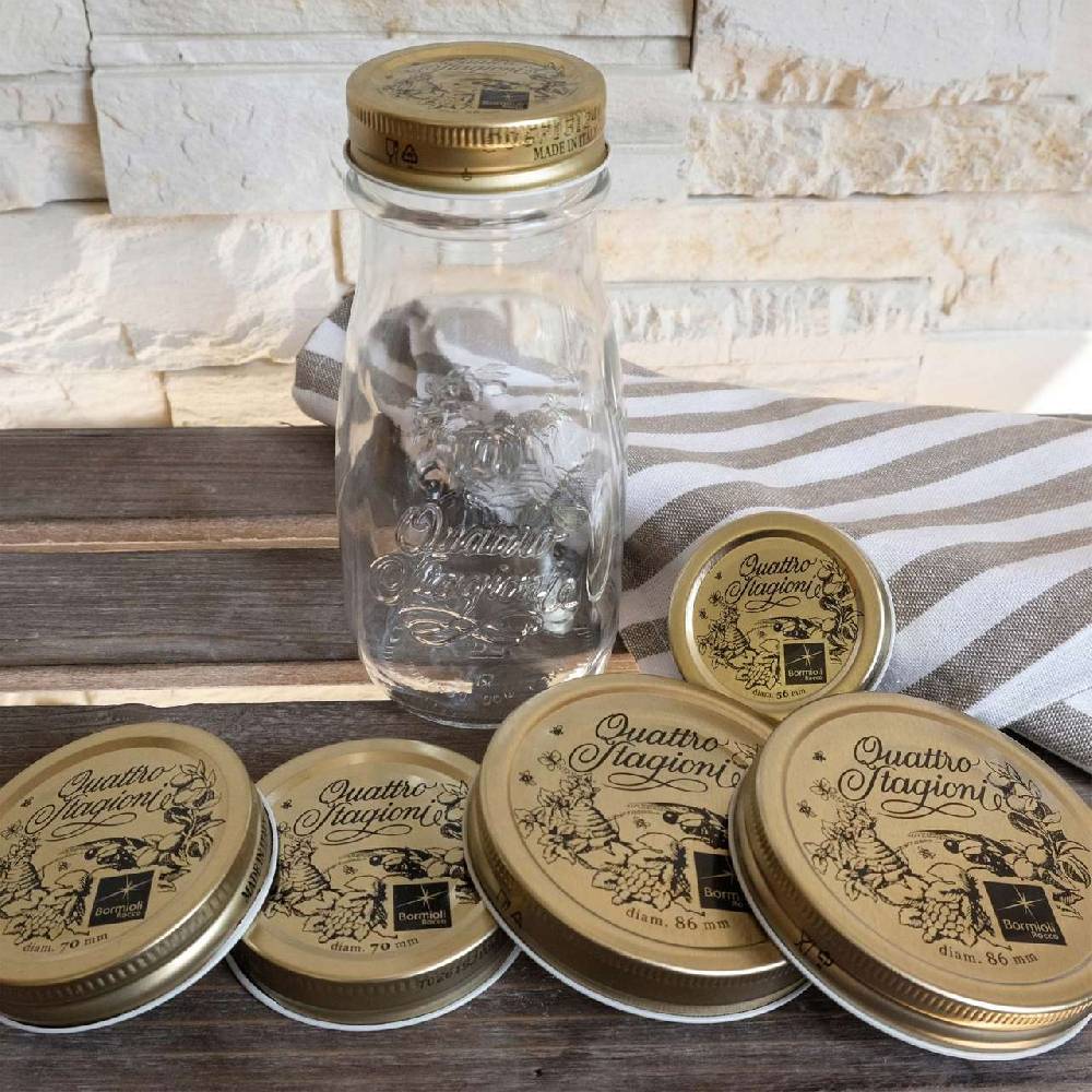 quattro-stagioni Spare Bottle and Glass Jar Lids for Quattro Stagioni in 3 Sizes Letzte 3 Tage