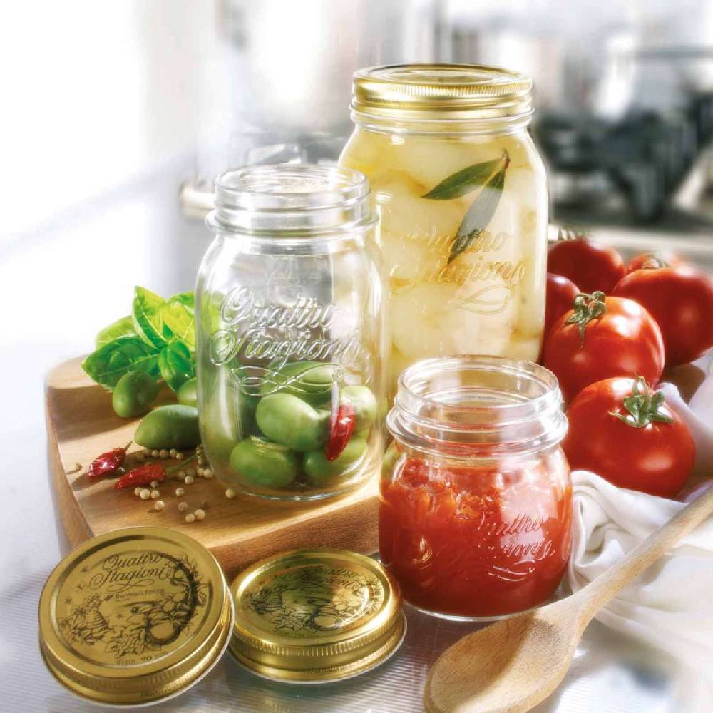 quattro-stagioni Quattro Stagioni Jam Jars with Lids - Twist Off Vacuum Sealed Vierteljährliche Förderung