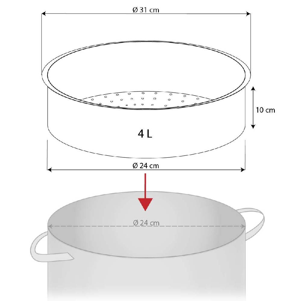 purenature Pyrex steaming/steaming glass insert 50% Rabatt mit kostenlosem Versand