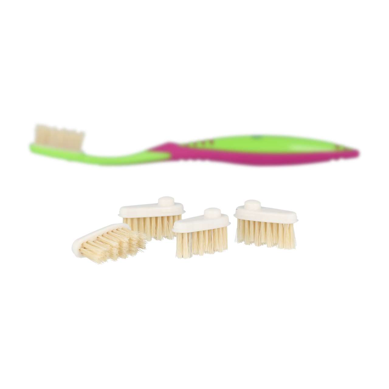 purenature Natural Bristle Replaceable Toothbrush Heads 3 pcs Set Super Rabatt