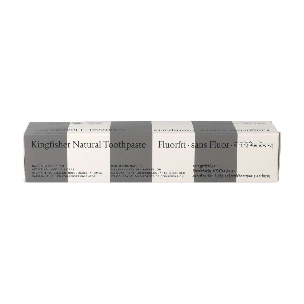 kingfisher Kingfisher toothpaste with activated carbon natural whitening effect, fluoride 2025