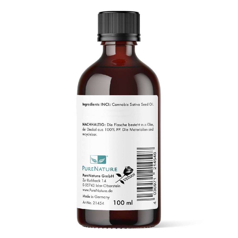 purenature PureNature hemp oil for skin and hair - cold pressed Discount Store für neue Produkte
