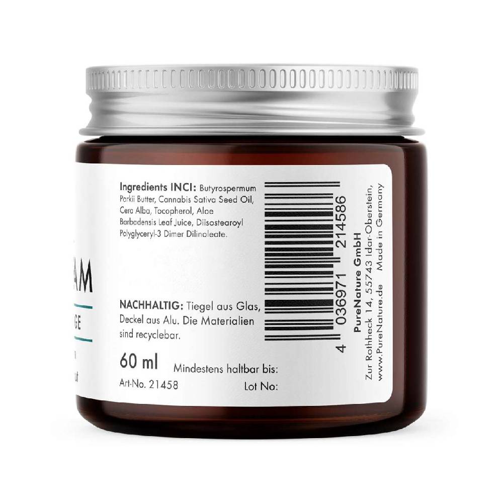 purenature PureNature Skin Balm with Hemp Oil, Shea Butter & Aloe Vera 50% Rabatt für begrenzte Zeit