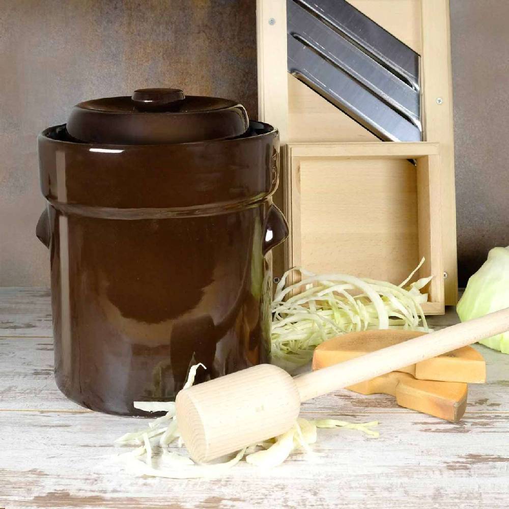 purenature Fermenting Crock for Sauerkraut Günstiger Verkauf