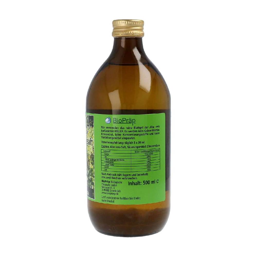 biopraep Aloe Vera Juice (certified organic) Limitierter Zeitrabatt