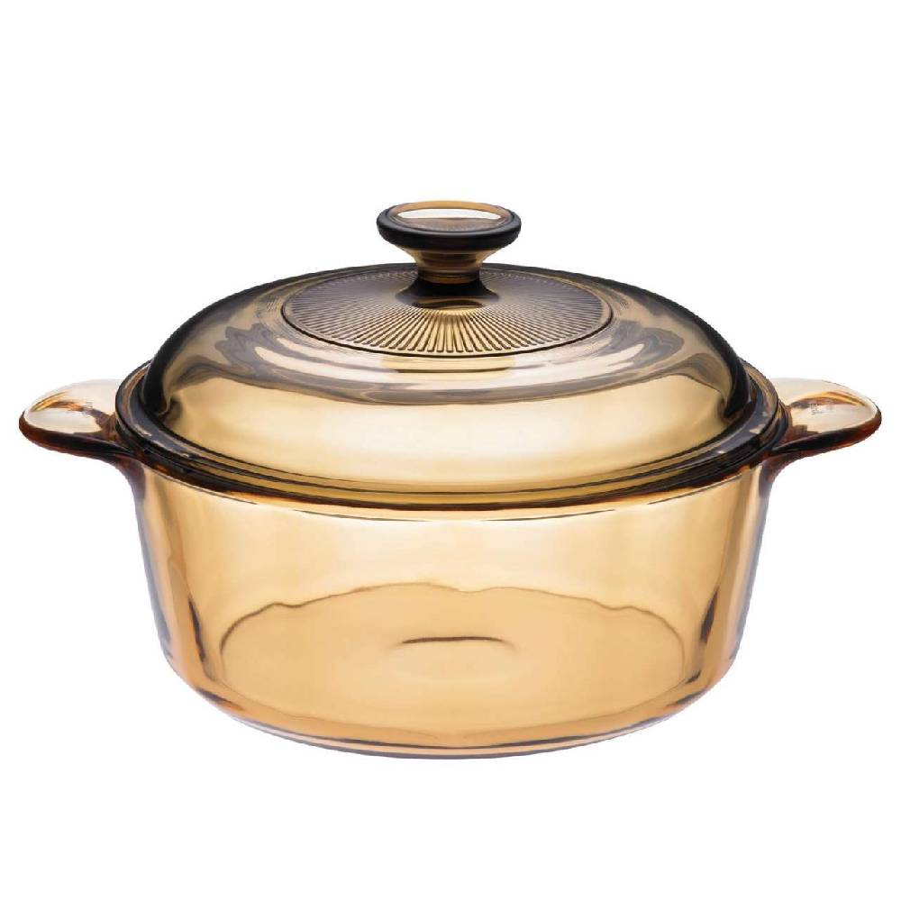 visions Visions Glass Casserole Dish with Lid & Airtight Plastic Cover Flash Sale