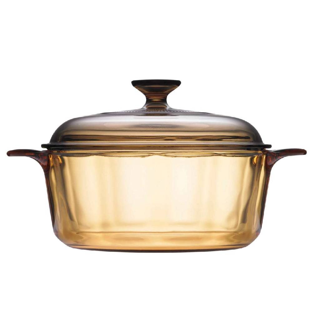 visions Visions Glass Casserole Dish with Lid & Airtight Plastic Cover Flash Sale