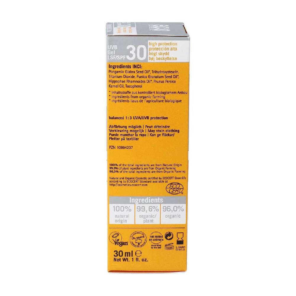 eco-cosmetics Eco Facial Sun Gel SPF 30 oil gel – mineral based sunscreen Exklusivangebot