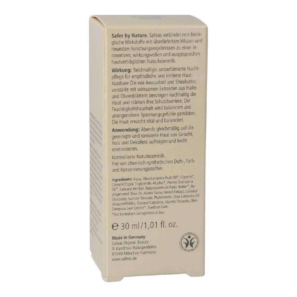 safeas Night Cream Olive Sensitive Saisonschlussverkauf