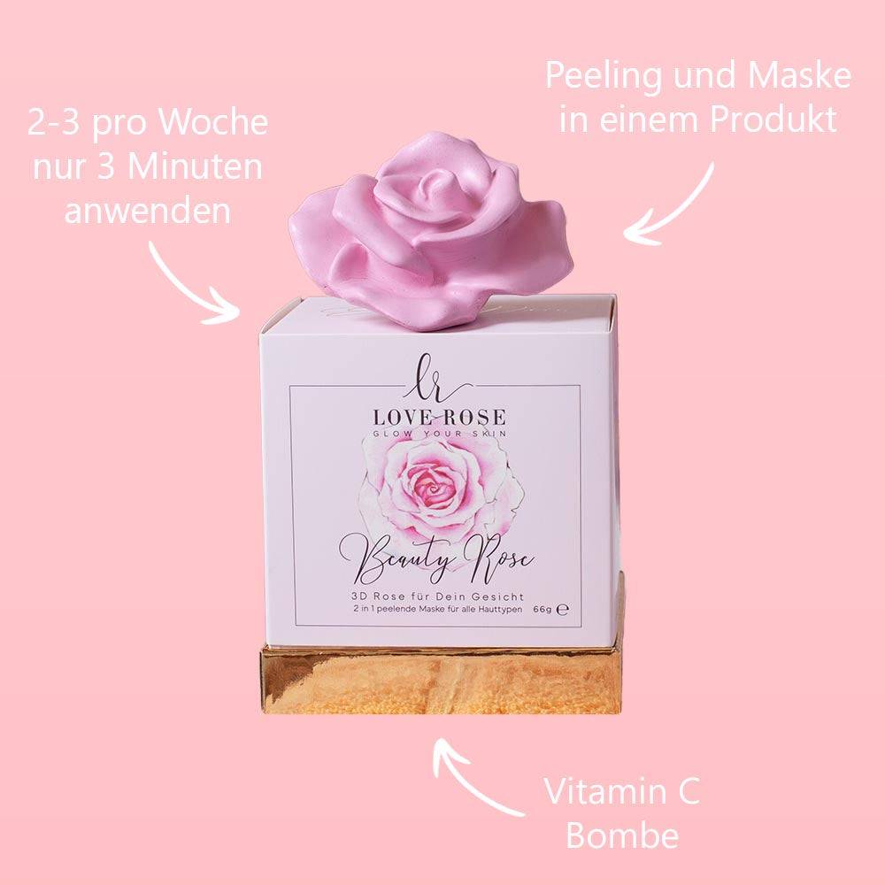 Love Rose Cosmetics Beauty Rose - 2in1 peelende Maske Bis zu 55% Rabatt