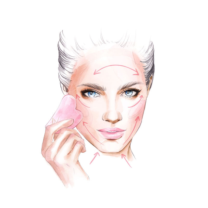 Love Rose Cosmetics Rosenquarz Spatel Herz Fabrikladen