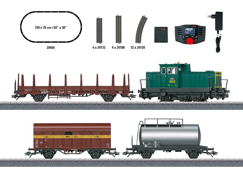 Märklin Digital-Startpackung "Belgischer Güterzug mit Serie 8000" Große Rabatte