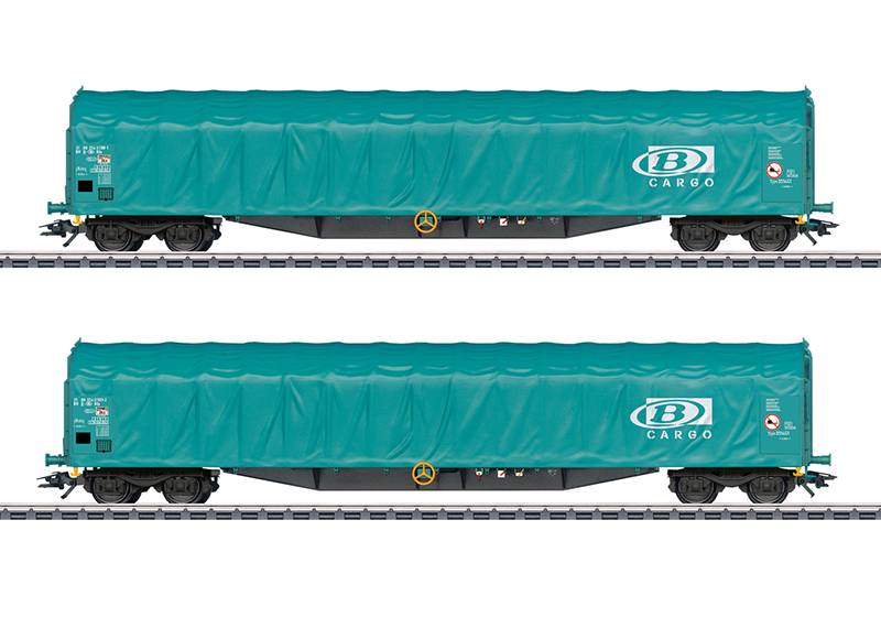 Märklin Schiebeplanenwagen-Set Rils