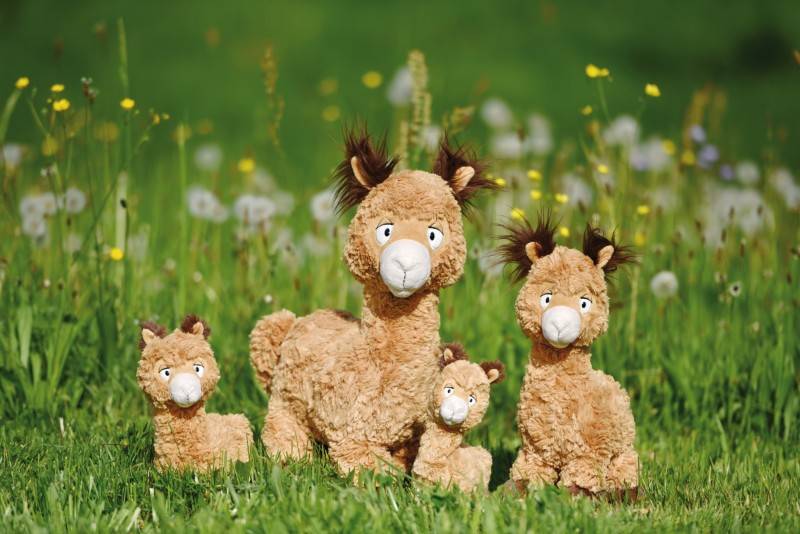 NICI Stehendes Kuscheltier Alpaka Al Paka NICI GREEN zollfrei