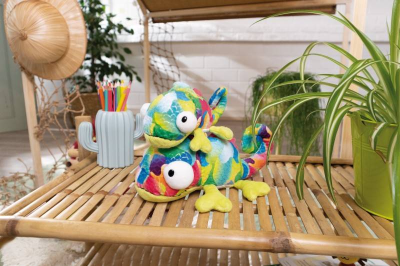 NICI Liegendes Kuscheltier Chamäleon Candymon NICI GREEN Limitierter Zeitrabatt