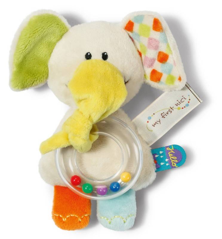 NICI Kuscheltier Elefant Dundi mit Ringrassel Letzte 3 Tage