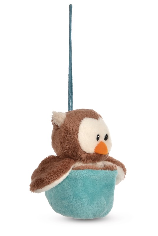 NICI Wendekuscheltier Eule Oscar blau mit Loop NICI GREEN Bis zu 55% Rabatt