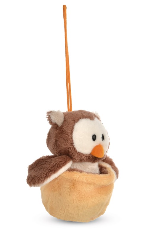 NICI Wendekuscheltier Eule Oscar gelb mit Loop NICI GREEN Discount Store für neue Produkte