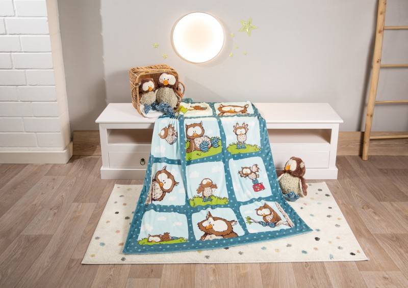 NICI Plüschdecke Eule Oscar 50% Rabatt mit kostenlosem Versand