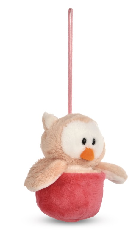 NICI Wendekuscheltier Eule Owluna rosa mit Loop NICI GREEN Clearance-Verkauf