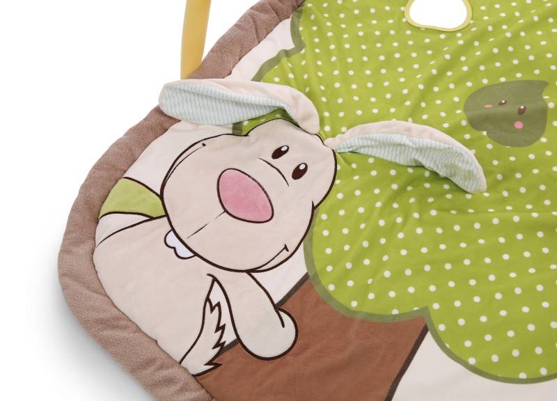 NICI 3-D Activity-Decke Hase und Eule mit Spielkissen und Spielbogen Fabrikladen