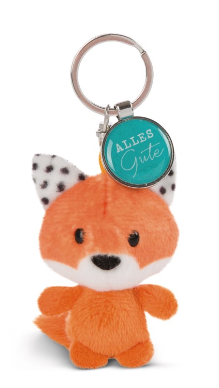 NICI Schlüsselanhänger Fuchs mit Anhänger 'Alles Gute' Lagerräumung