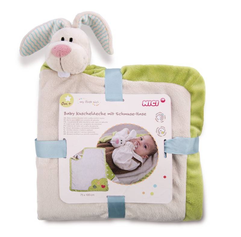 NICI Baby Kuscheldecke mit Schmuse-Hase Tiefpreis