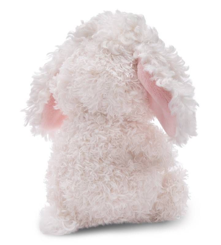 NICI Kuscheltier Sleeping Pets weißer Pudel 12cm im Körbchen NICI GREEN Zeitbegrenzte Promotion