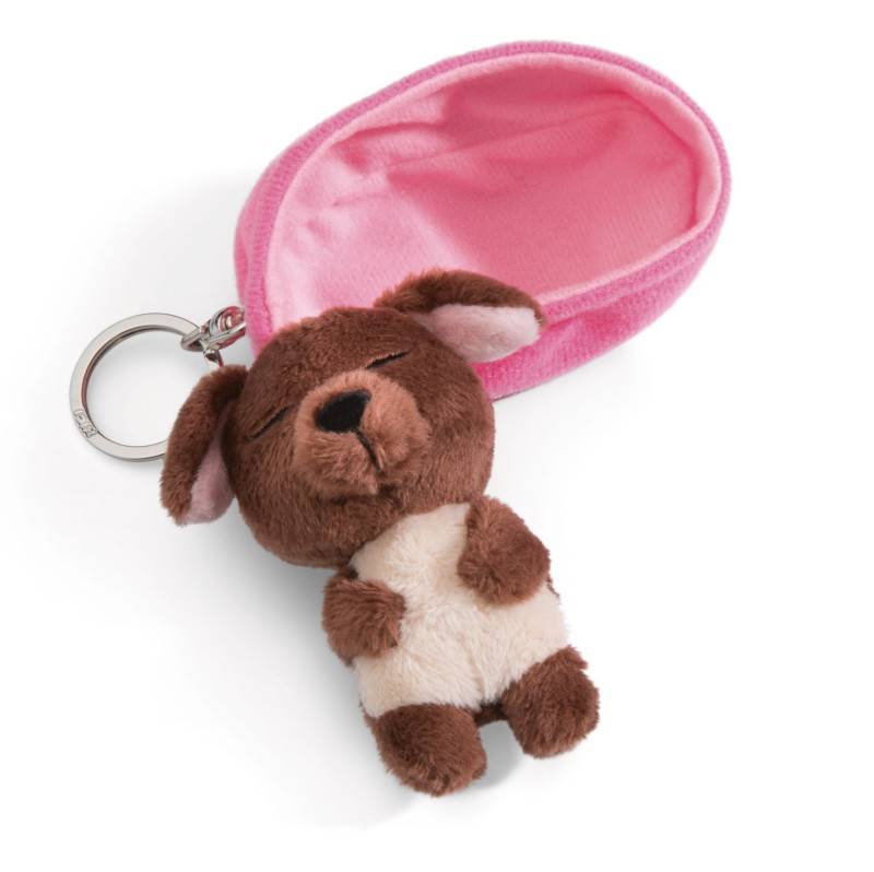 NICI Schlüsselanhänger Sleeping Pets Hund braun Discount Store für neue Produkte