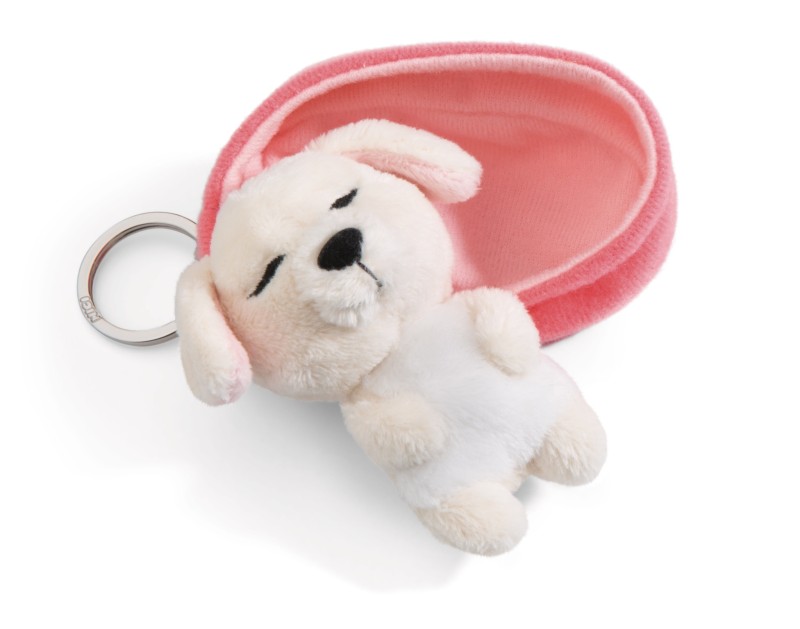 NICI Schlüsselanhänger Sleeping Pets Hund creme Super Rabatt