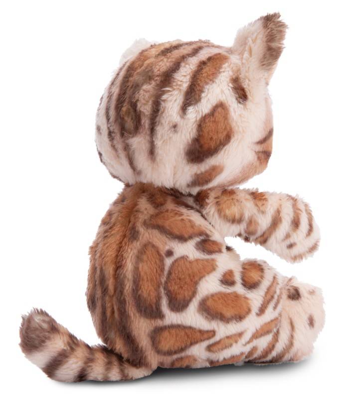 NICI Kuscheltier Sleeping Pets Bengal Katze 12cm im hellgrünen Körbchen NICI GREEN Blitzverkäufe