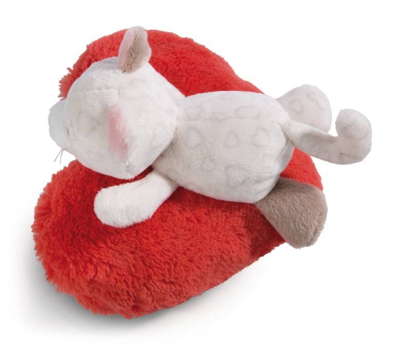 NICI Kuscheltier Love Katze auf Herz liegend NICI GREEN Rabatt
