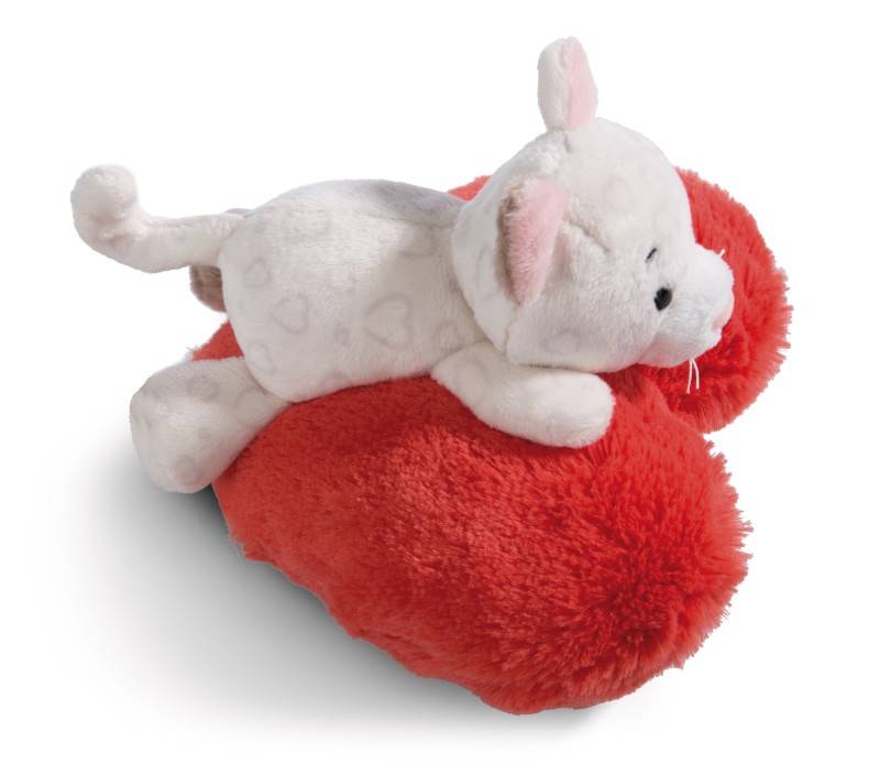 NICI Kuscheltier Love Katze auf Herz liegend NICI GREEN Rabatt
