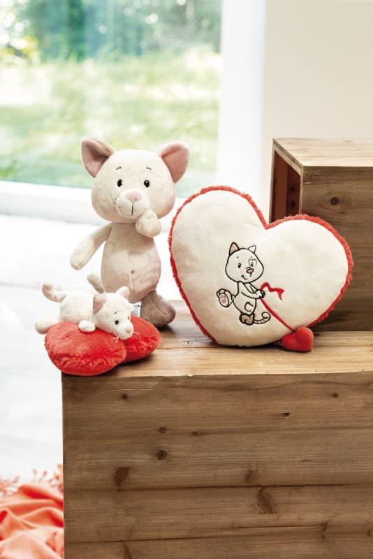 NICI Kuscheltier Love Katze NICI GREEN Versandkostenfrei
