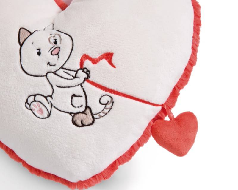 NICI Herzförmiges Kissen Love Katze NICI GREEN Flash Sale