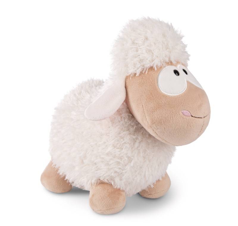 NICI Stehendes Kuscheltier Schaf weiß NICI GREEN Kostenloser Versand international