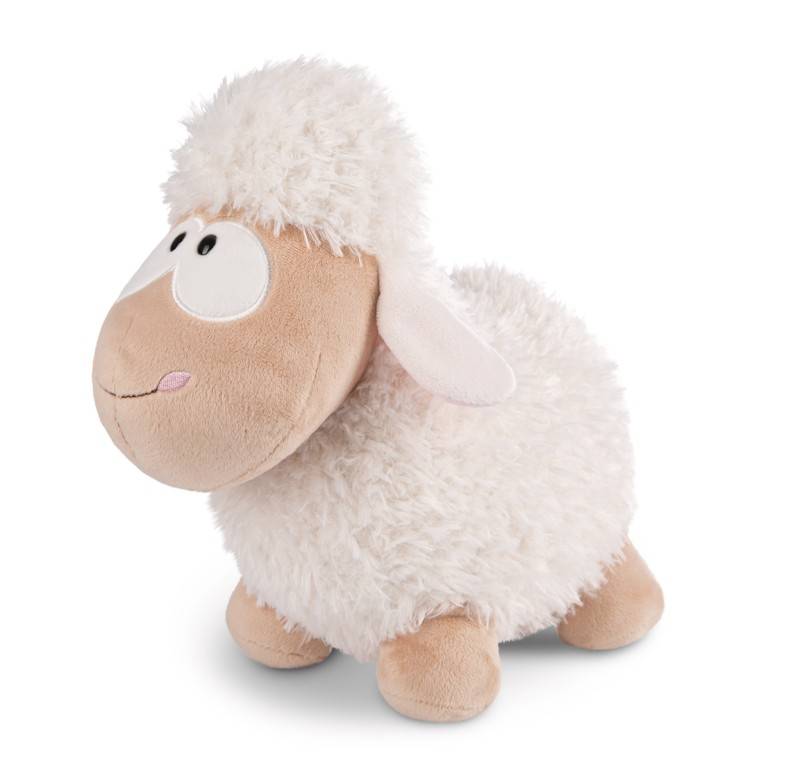 NICI Stehendes Kuscheltier Schaf weiß NICI GREEN Kostenloser Versand international