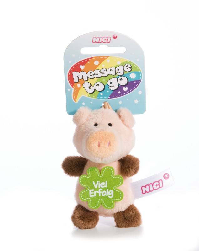 NICI Anhänger Schwein "Viel Erfolg" Flash Sale
