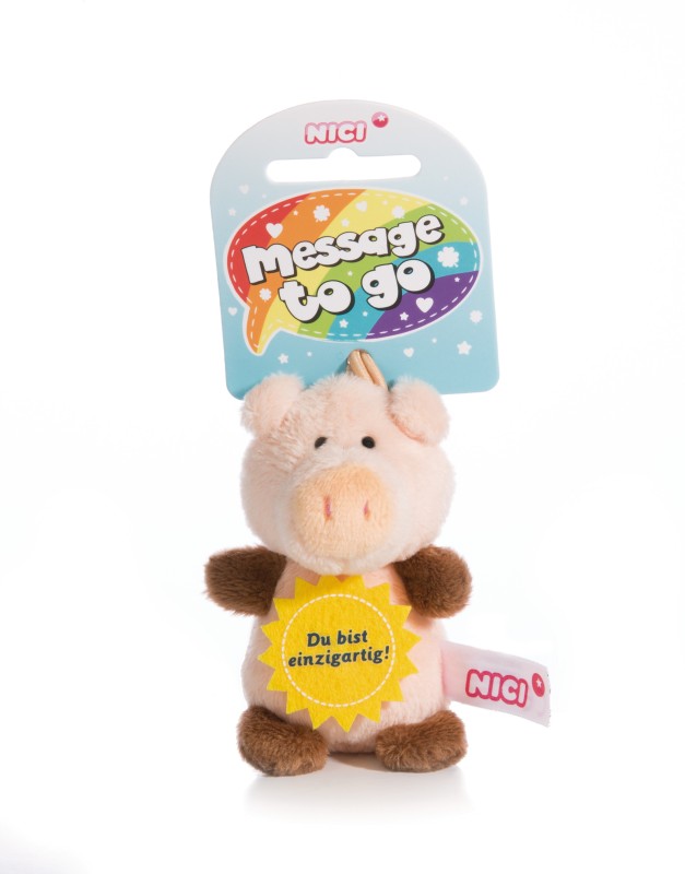 NICI Anhänger Schwein "Du bist einzigartig" Begrenztes Angebot