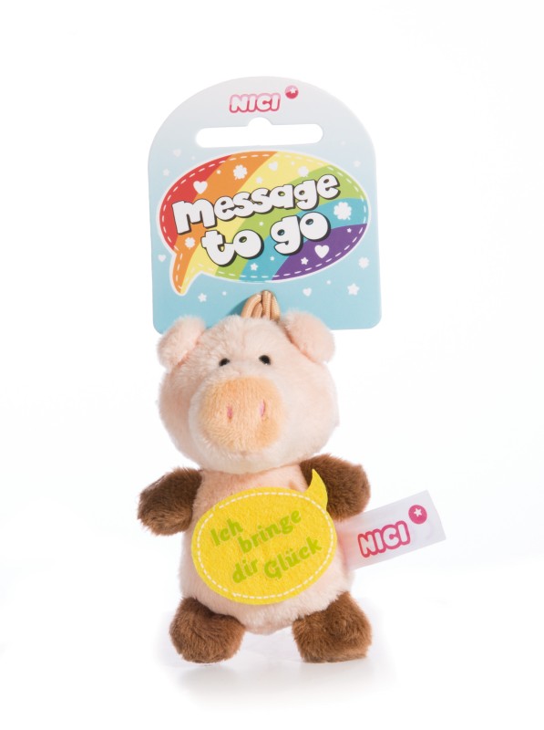 NICI Anhänger Schwein "Ich bringe dir Glück" Preisnachlass