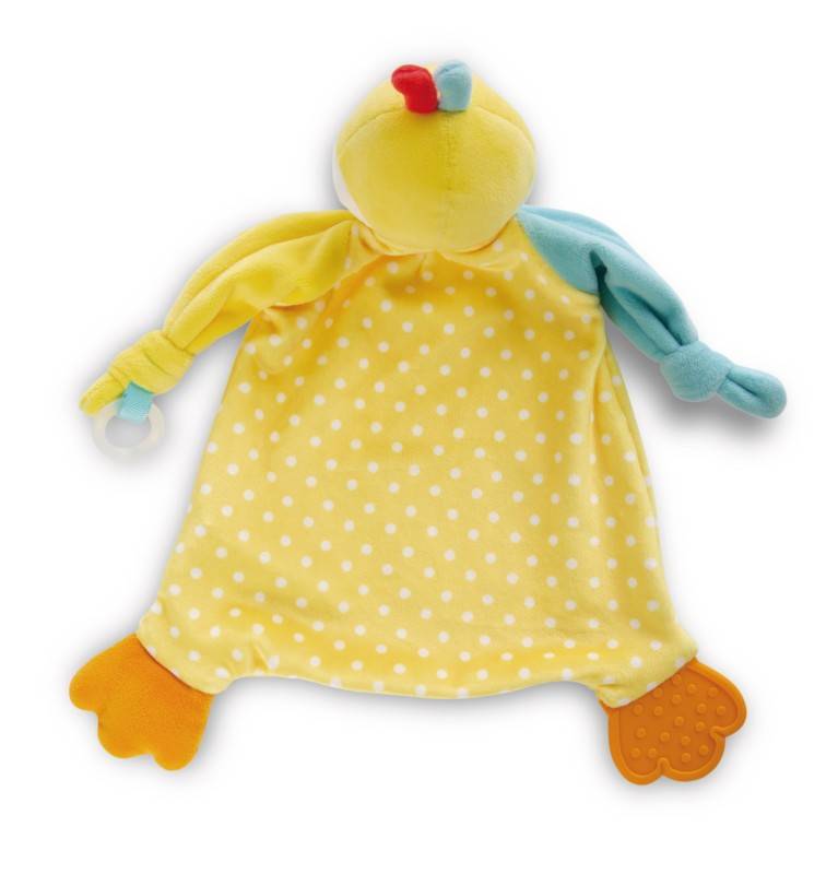 NICI Schmusetuch Ente mit Beißring und Schnullerbefestigung Top Angebot