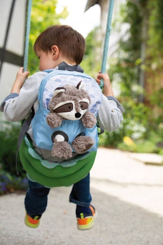 NICI Rucksack mit Waschbär Plüschtier Saisonale Angebote