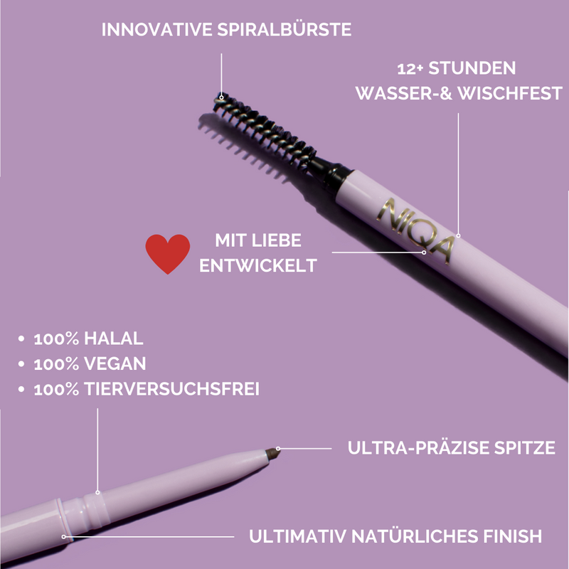 Niqa Cosmetics Browliner Mocca Duo Set Begrenzt auf 3 Tage