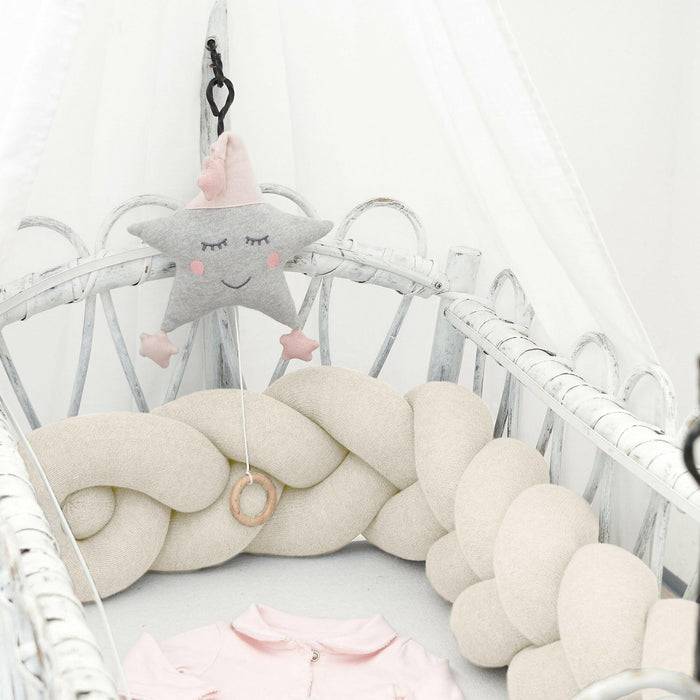 Nordic Coast Company Bettschlange geflochten Natur Strick XL Zeitbegrenzte Promotion