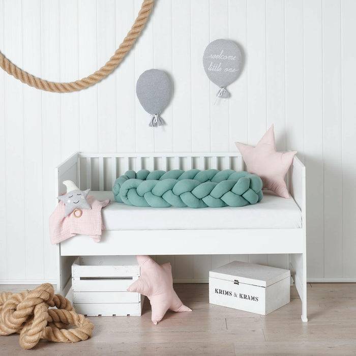 Nordic Coast Company Bettschlange geflochten Mint Strick Bis zu 50% Rabatt