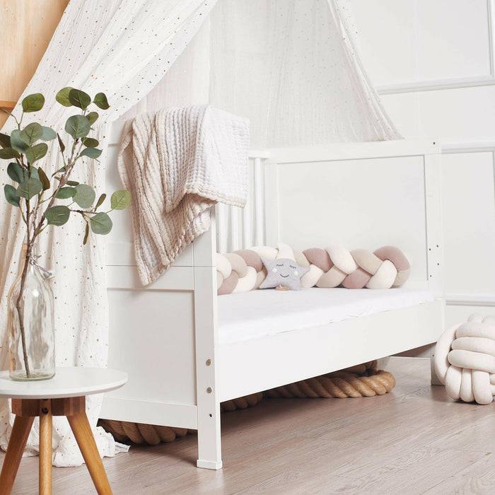 Nordic Coast Company Bettschlange geflochten Trio Altrosa Bis zu 55% Rabatt