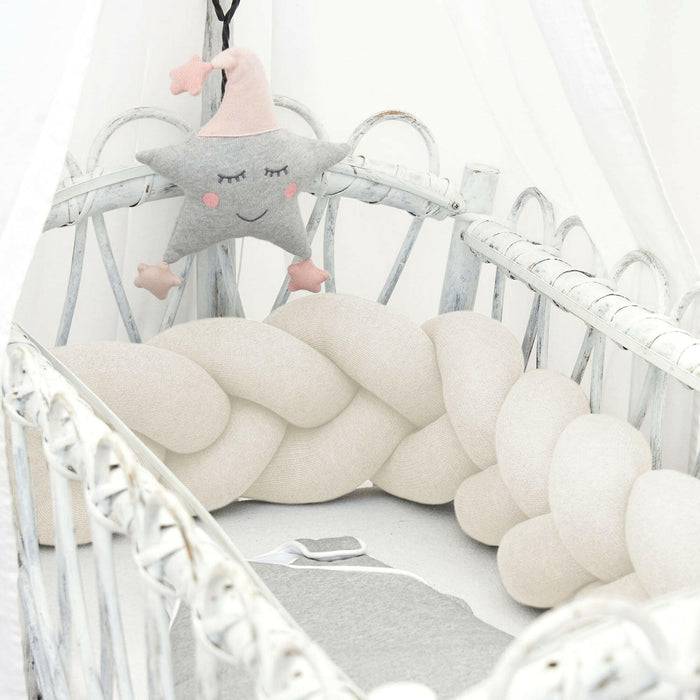 Nordic Coast Company Bettschlange geflochten Natur Strick Discount Store für neue Produkte